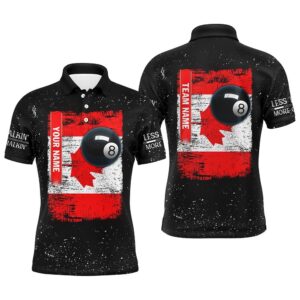 Canadian Flag Patriotic 8 Ball Pool Billiard&hellip;