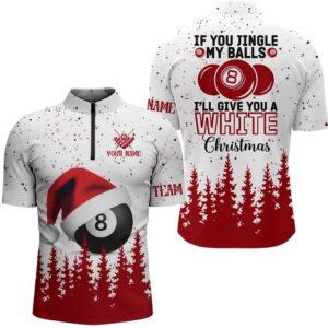 Christmas Pine Tree Billiard Jersey Shirts Custom&hellip;