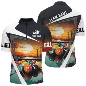 Colorful Billiard Balls Sunset Paint Custom Jersey&hellip;