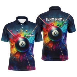 Colorful Painted 8 Ball Billiard 3D Polo&hellip;