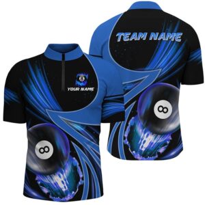 Custom 3D Blue Jerseys Billiard 8 Ball&hellip;