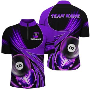 Custom 3D Purple Jerseys Billiard 8 Ball&hellip;