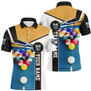 Custom Billiard Ball Polo Shirts, 3D Billiard&hellip;