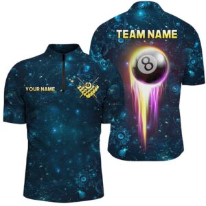 Custom Galaxy Blue Billiard Jersey & Jersey&hellip;