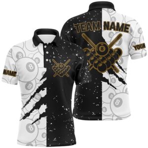 Custom Grunge Black White 8 Ball Pool&hellip;