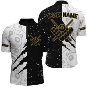 Custom Grunge Black White 8 Ball Pool&hellip;