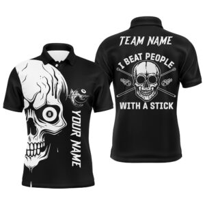 Custom White Skull Billiard I Beat People&hellip;