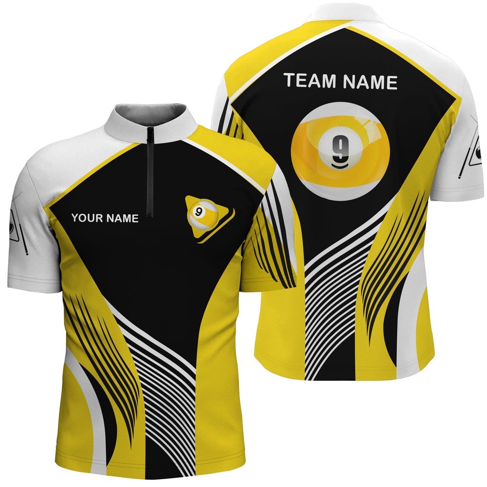 Customized 9 Ball Pool Billiards Jersey Shirts Custom 9 Ball Pool Shirts, Personalized Billiard Team Jersey Shirt