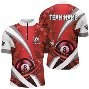 Customized Lightning Red 8 Ball Pool Jersey&hellip;