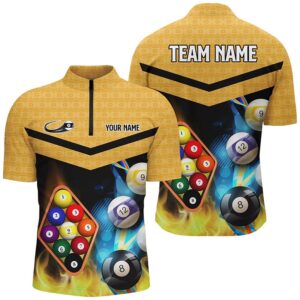 Customized Yellow Billiard 9 Ball 3D Jersey&hellip;