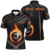 Fire 8 Ball Pool 3D Polo Shirts, Custom 8 Ball Billiard Balls Team Shirts, Personalized Billiard Polo Shirt Fire 8 Ball Pool 3D Polo Shirts, Custom 8 Ball Billiard Balls Team Shirts, Personalized Billiard Polo Shirt