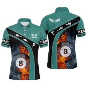 Fire And Water 8 Ball Billiard Green&hellip;