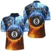 Fire Flame Black 3D Billiard Balls Jersey Shirts Custom Billiard Jersey Attire, Personalized Billiard Team Jersey Shirt Fire Flame Black 3D Billiard Balls Jersey Shirts Custom Billiard Jersey Attire, Personalized Billiard Team Jersey Shirt