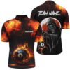 Flame 8 Ball Pool Fire Billiard Shirts Custom Blue And Black Billiard Jerseys, Personalized Billiard Team Jersey Shirt Flame 8 Ball Pool Fire Billiard Shirts Custom Blue And Black Billiard Jerseys, Personalized Billiard Team Jersey Shirt