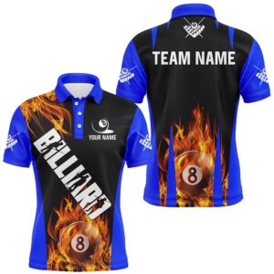 Flame 8 Ball Pool Fire Billiard Shirts&hellip;