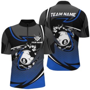 Funny 8 Ball Pool Blue Billiard Jerseys&hellip;