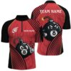 Funny 8 Ball Pool Blue Billiard Jerseys Custom Jersey Shirts Team League Billiard Shirts, Personalized Billiard Team Jersey Shirt
