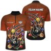 Funny Billiard Balls Waves Custom Jersey Shirts, Unique Billiard Attire Design, Personalized Billiard Team Jersey Shirt