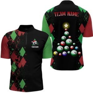 Funny Christmas 8 Ball Billiards Jersey Shirts&hellip;