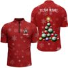 Funny Christmas 8 Ball Billiards Jersey Shirts Custom Christmas Billiard Shirts, Personalized Billiard Team Jersey Shirt