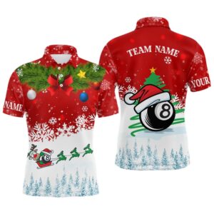 Funny Christmas Billiard 8 Ball Pool Polo&hellip;