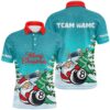 Funny Christmas Billiard Snow Pattern Custom Polo Shirts Billiard Christmas Shirt Idea Gift, Personalized Billiard Polo Shirt Funny Christmas Billiard Snow Pattern Custom Polo Shirts Billiard Christmas Shirt Idea Gift, Personalized Billiard Polo Shirt