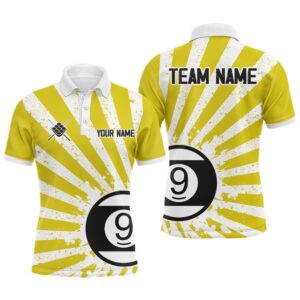 Funny Grunge Billiard 9 Ball Polo &&hellip;