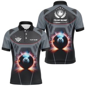 Glowing 8 Ball Pool Billiard Polo Shirts&hellip;