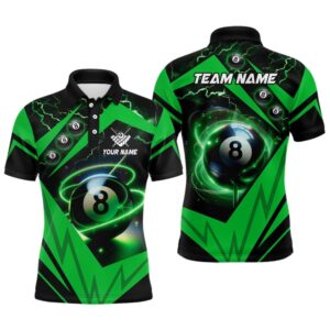 Green 8 Ball Pool Billiard Polo Custom&hellip;