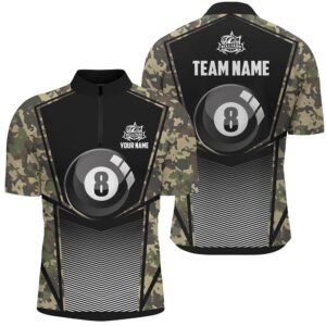 Green Camo Billiard 8 Ball Pool Jersey&hellip;