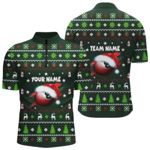 Green Christmas 8 Ball Billiard Jersey Shirts&hellip;