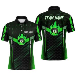 Green Fire 8 Ball Billiard 3D Polo&hellip;