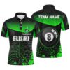 Green Fire 8 Ball Billiard 3D Polo Shirts, Custom 8 Ball Pool Team Polo, Personalized Billiard Polo Shirt Green Fire 8 Ball Billiard 3D Polo Shirts, Custom 8 Ball Pool Team Polo, Personalized Billiard Polo Shirt