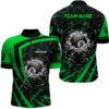Green Jerseys Billiard Balls Jersey Shirts Custom 3D Pool League Shirts, Personalized Billiard Team Jersey Shirt