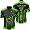 Green Glass Break 8 Ball Billiard 3D Jersey Shirts, Personalized Billiard Team Jersey Shirt