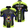 Green Sport Billiard Balls 3D Jersey Shirts, Custom 8 Ball Billiard Team Jerseys, Personalized Billiard Team Jersey Shirt