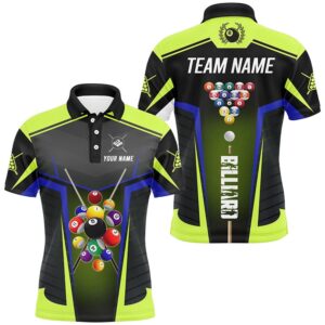 Green Neon Polo Billiard Balls Shirts Custom&hellip;