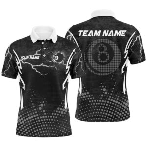 Grey 8 Ball Point Billiard Polo Shirts&hellip;