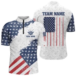 Grunge American Flag Billiard Jersey Shirts Custom&hellip;