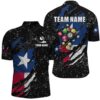 Grunge Texas Flag Billiard Jersey Shirts Custom Patriotic Billiards Apparel Clothing, Personalized Billiard Team Jersey Shirt