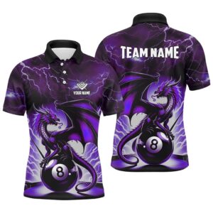 Lightning Thunder Dragon Custom Purple 8 Ball&hellip;