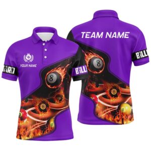 Master Billiard Balls Flame 3D Polo Shirts,&hellip;