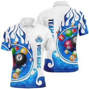 Name Billiard Fire Polo Shirts Custom Team&hellip;