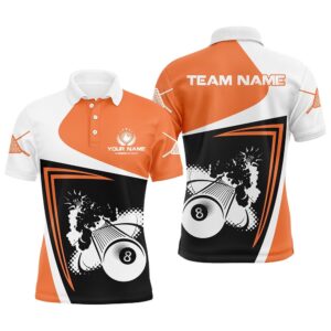 Orange Billiards Boom 8 Ball Custom Name&hellip;