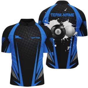Paint Billiard Balls Black Blue 3D Jersey&hellip;