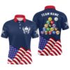Personalize Flaming 8 Ball Billiard Shirts, Custom Billiard Polo Shirts For Pool Lover, Personalized Billiard Polo Shirt