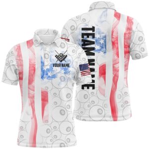 Personalized Vintage Smoke White US Flag Billiards&hellip;