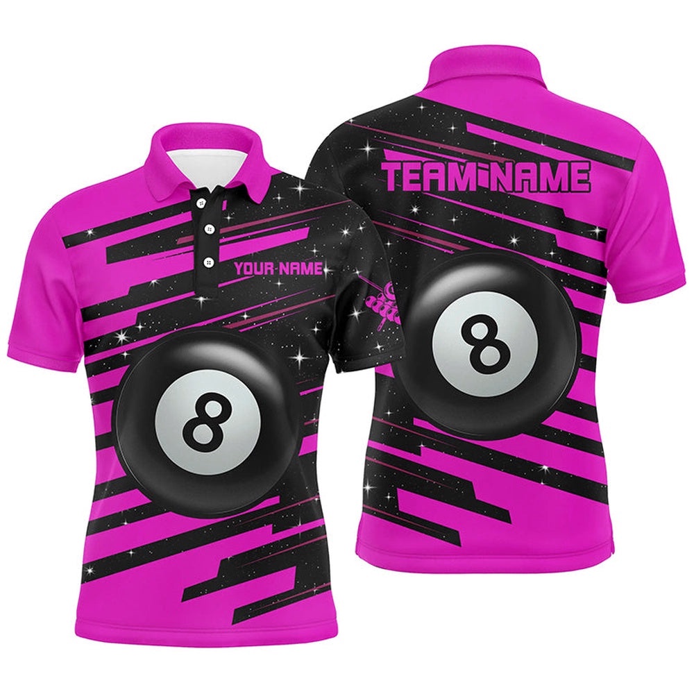 Pink 8 Ball Pool Billiard Polo Polo Shirts Custom Team League Billiard Valentine Shirts, Personalized Billiard Polo Shirt Pink 8 Ball Pool Billiard Polo Polo Shirts Custom Team League Billiard Valentine Shirts, Personalized Billiard Polo Shirt