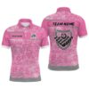 Pink Grunge Billiard Shirts, Best Custom Billiard Polo For Pool Player, Personalized Billiard Polo Shirt Pink Grunge Billiard Shirts, Best Custom Billiard Polo For Pool Player, Personalized Billiard Polo Shirt