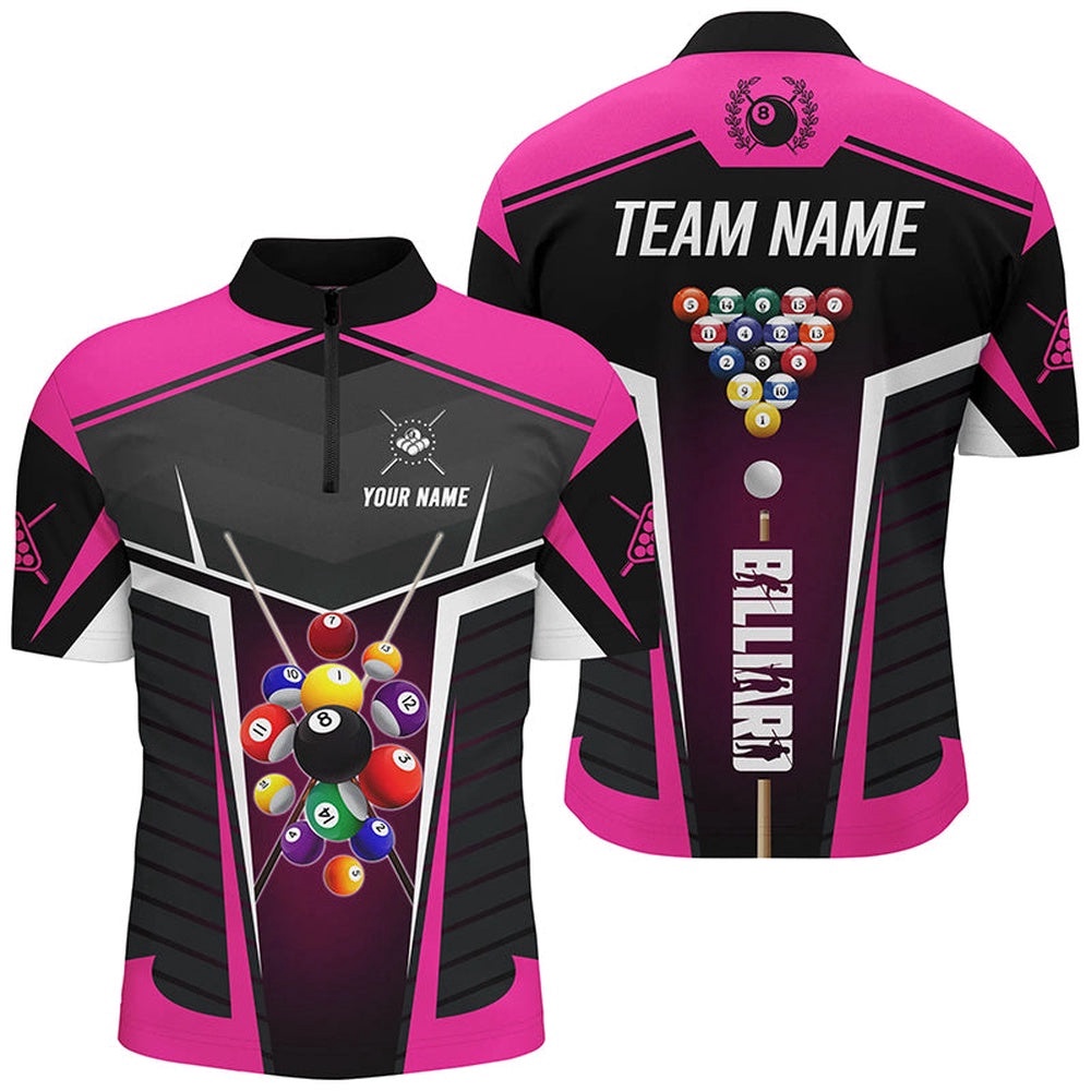 Pink Jerseys Billiard Balls Shirts Custom 3D Billiard Pool League Shirts, Personalized Billiard Team Jersey Shirt Pink Jerseys Billiard Balls Shirts Custom 3D Billiard Pool League Shirts, Personalized Billiard Team Jersey Shirt